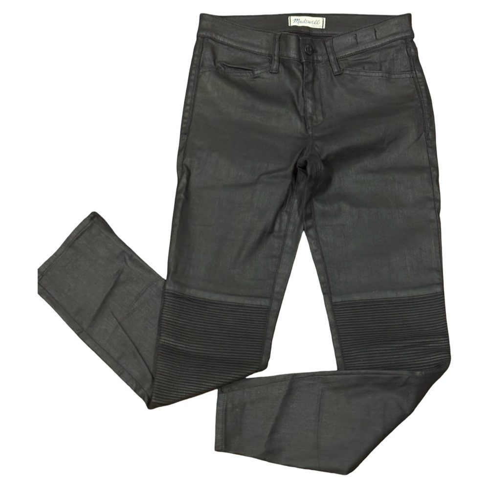 Madewell Skinny Skinny Black Motto coated pants Size 27